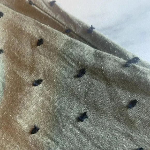 Zara Mini Tunic Dolman Dress Boho Green Pullover Long Sleeve Size M Medium Twee - Picture 10 of 13